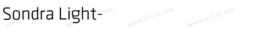 Sondra Light字体转换